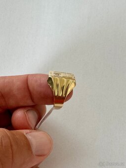 Zlatý pánský prsten 14K 4,10 g, vel. 58 - 2