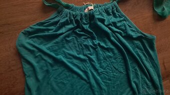 Letní zelené šaty, vel L - 2