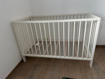 Dětská bíla postýlka 120x60 Ikea Gulliver - 2