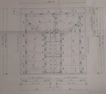 Schody ocelové levé, tvar U, výška 268 cm - 2