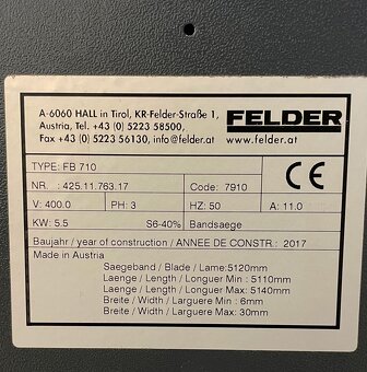 FELDER FB 710 - 2