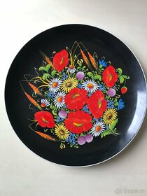 Velký talíř s motivem Chodské keramiky - 2