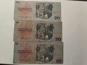 Bankovka 20 Kčs 1970 - 2