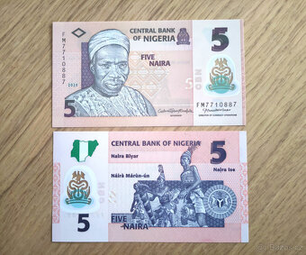 Nigérie - 5 naira - polymerová bankovka - 2