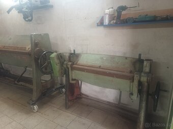 Prodám ohýbačku na plech 1m - 2