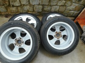 alu kola 5x120+letní pneu r16,Zánovní sada, - 2