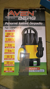Čerpadlo ponorné kalové s plovákem 400W - nové - 2