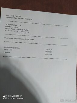 Prodej vstupenek - 2