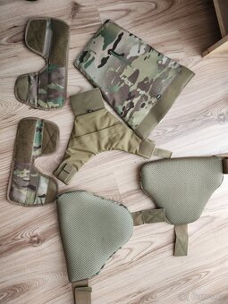 chrániče balistické neprůstřelné taktické multicam samopal - 2