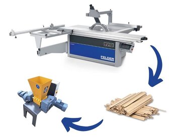 Drtič DK 250 – ideální pro truhlářské a dřevařské dílny - 2