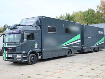 MAN TGM 12.290+PŘÍVĚS SVAN, NÁKLADNÍ RALLY SERVISNÍ SOUPRAVA - 2