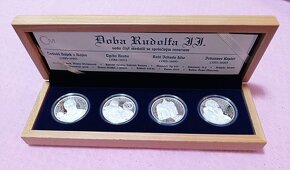 Sada 4 stříbrných medailí Doba Rudolfa II. - 2