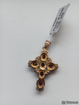 přívěšek s ametystem ve stříbře (Ag) - 2