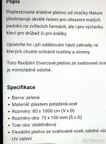 Drátěné pletivo nové - 2