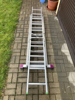 Hliníkový 3 dílny žebřík - 3x7 - 2