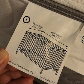 IKEA Pěnová matrace do dětské postýlky, 60x120x8cm - 2