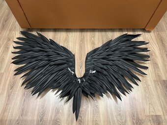 Andělská křídla-Angel WINGS Black 180cm COSPLAY - 2