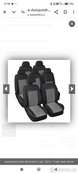 Prodám potahy autosedaček - 2