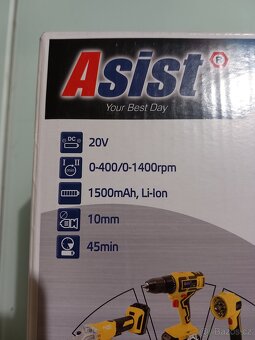 Aku vrtačka Asist 20V Li-ion - 2