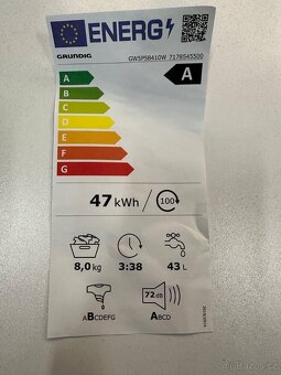 Nova pračka Grundig GW5P58410W - 2