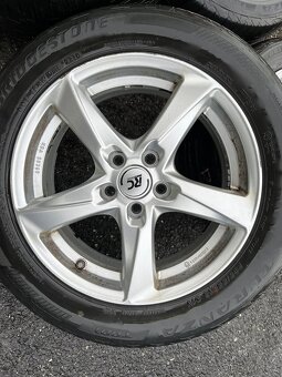 4x Alu kola 5x100 16” + pneu letní 205/55R16 - 2