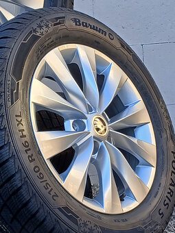 Pěkná nová zimní orig alu kola Škoda Karoq 215/60/16 - 2