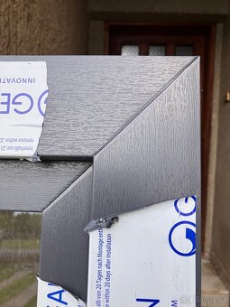 Nové plastové balkonové dveře antracit - 2