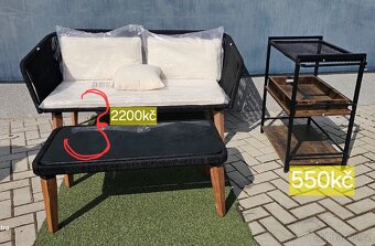 Zahradní set VISTA černý - 2