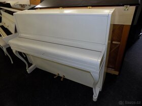 Bílé piano, pianino, klavír Chippendal - 2