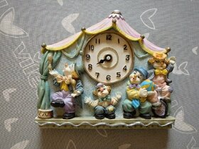 Retro dětské sádrové hodiny - 2