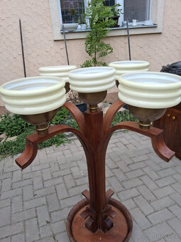 Starožitná stojací lampa - Art Deco - 2