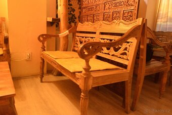 Masivní teakový nábytek – stylový komplet - 2