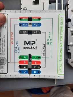 3xzadlabaci zámek, BB rozteč 72 mm - 2