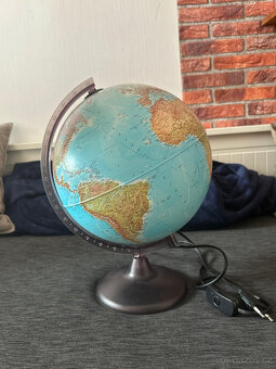 Globus - svítící, 25 cm - 2