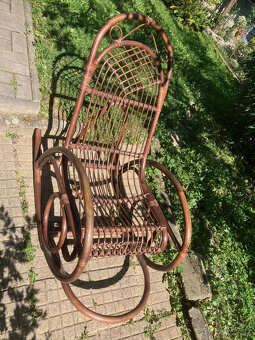 Ratanové houpací křeslo - 2