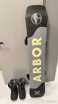 Snowboard Arbor, Burton boty, vázání - 2