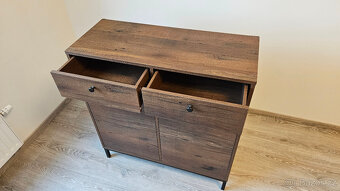 Komoda, barva starého dubu, 89/102/35 cm - 2