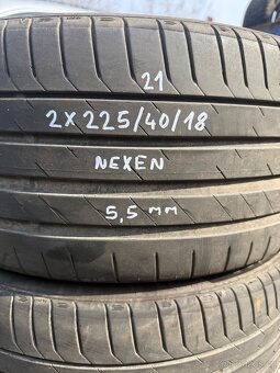 2x letní pneu r18 225/40/18 - 2