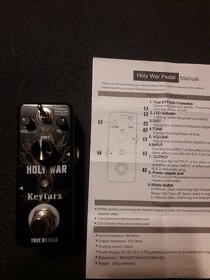 Kytarový metalový pedálový efekt holy war, NOVÝ - 2