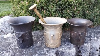 3ks staré válečné hmoždíře vše za 1575,- Zasílám ihned. - 2