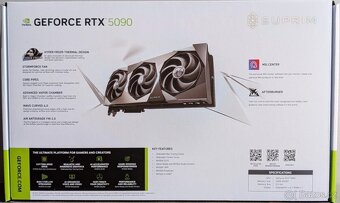 MSI NVIDIA GeForce RTX 5090 32G SUPRIM SOC -nová,nerozbalená - 2