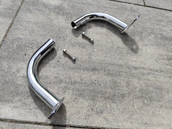 Chromové konce podpěr brašen HD Road King  a modely touring - 2
