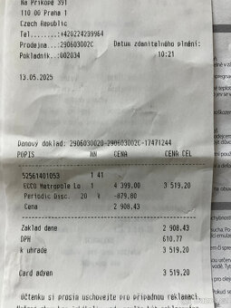 Pánské polobotky Ecco nové (vel. 41) - 2