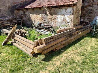 Starý krov - krokve, vaznice, trámy - 2