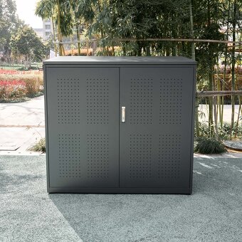 Kovový přístřešek na popelnice KW 2 x 240 l - 2