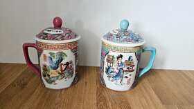 Hrnky asijské motivy 2 ks - 2