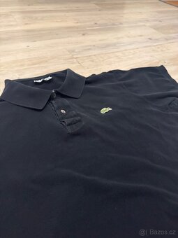 Lacoste černé tričko polo tričko - 2