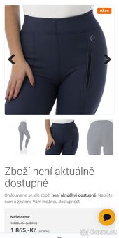 Černé zimní legíny Equitheme - 2
