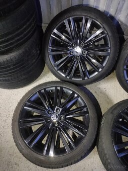 4ks alu disky orig. Škoda 5x112 R19 pneu 235/40 R19 6mm - 2