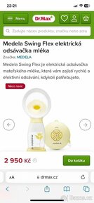 Elektrická odsavačka na mléko Medela - 2